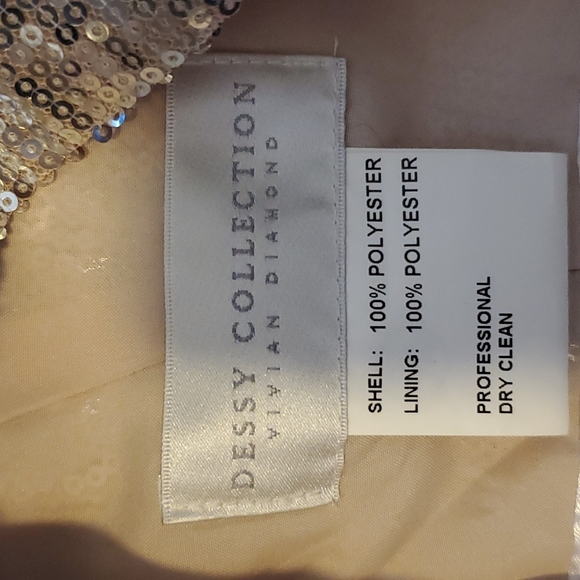 Vivian Diamond Formal Sequin Crop Top - Picture 5 of 5